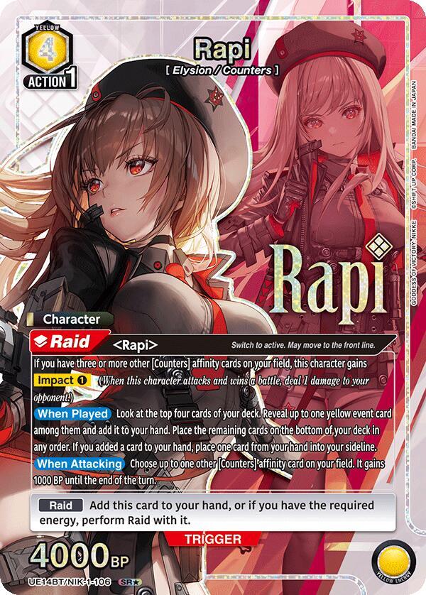 Rapi (106) (SR*) (UE14BT/NIK-1-106) [UE14BT: GODDESS OF VICTORY: NIKKE]