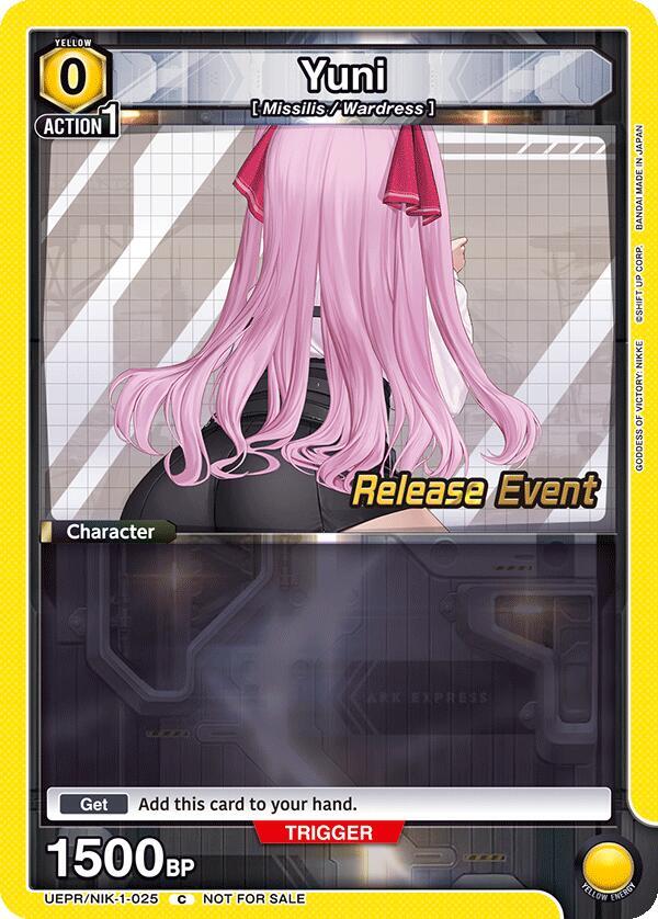 Yuni (025) (UEPR/NIK-1-025) [UE14BT: GODDESS OF VICTORY: NIKKE Release Event Cards]