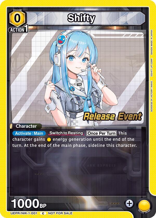 Shifty (UEPR/NIK-1-001) [UE14BT: GODDESS OF VICTORY: NIKKE Release Event Cards]