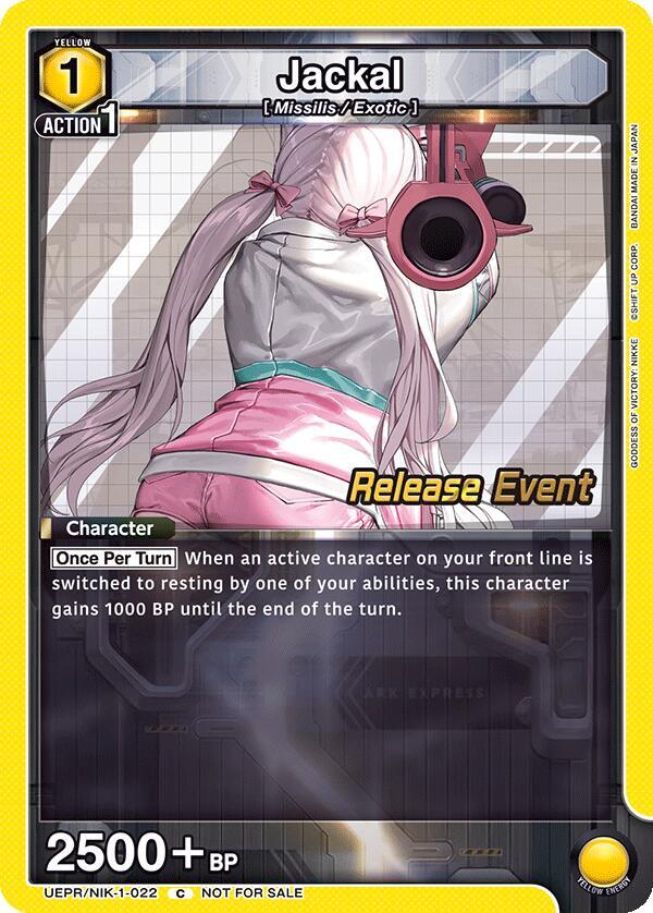 Jackal (022) (UEPR/NIK-1-022) [UE14BT: GODDESS OF VICTORY: NIKKE Release Event Cards]
