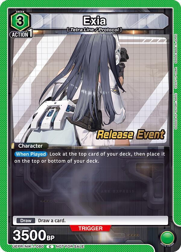 Exia (UEPR/NIK-1-080) [UE14BT: GODDESS OF VICTORY: NIKKE Release Event Cards]