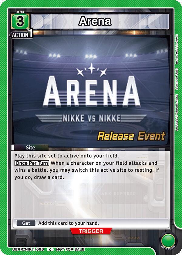 Arena (UEPR/NIK-1-096) [UE14BT: GODDESS OF VICTORY: NIKKE Release Event Cards]