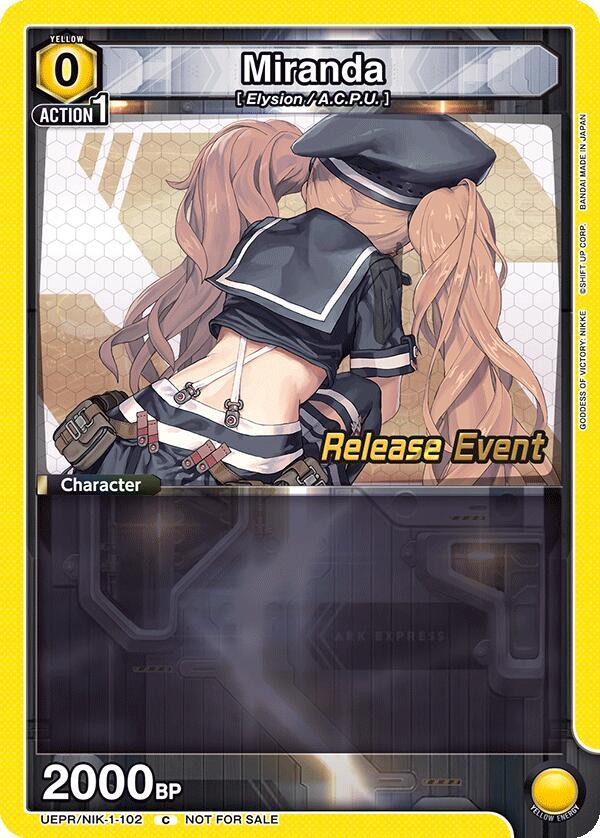 Miranda (UEPR/NIK-1-102) [UE14BT: GODDESS OF VICTORY: NIKKE Release Event Cards]