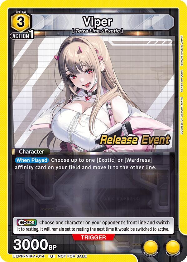 Viper (014) (UEPR/NIK-1-014) [UE14BT: GODDESS OF VICTORY: NIKKE Release Event Cards]