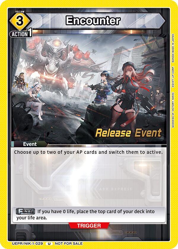 Encounter (029) (UEPR/NIK-1-029) [UE14BT: GODDESS OF VICTORY: NIKKE Release Event Cards]
