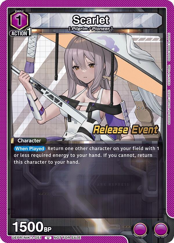 Scarlet (051) (UEPR/NIK-1-051) [UE14BT: GODDESS OF VICTORY: NIKKE Release Event Cards]