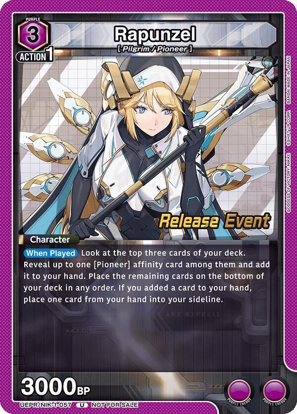 Rapunzel (057) (UEPR/NIK-1-057) [UE14BT: GODDESS OF VICTORY: NIKKE Release Event Cards]