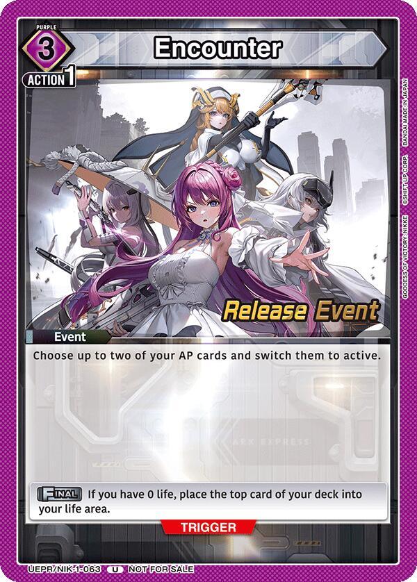 Encounter (063) (UEPR/NIK-1-063) [UE14BT: GODDESS OF VICTORY: NIKKE Release Event Cards]