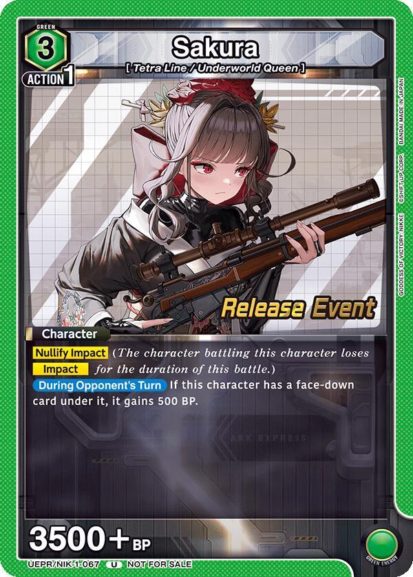 Sakura (UEPR/NIK-1-067) [UE14BT: GODDESS OF VICTORY: NIKKE Release Event Cards]