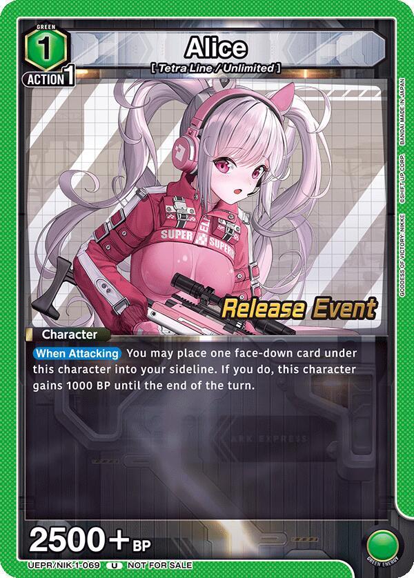 Alice (069) (UEPR/NIK-1-069) [UE14BT: GODDESS OF VICTORY: NIKKE Release Event Cards]
