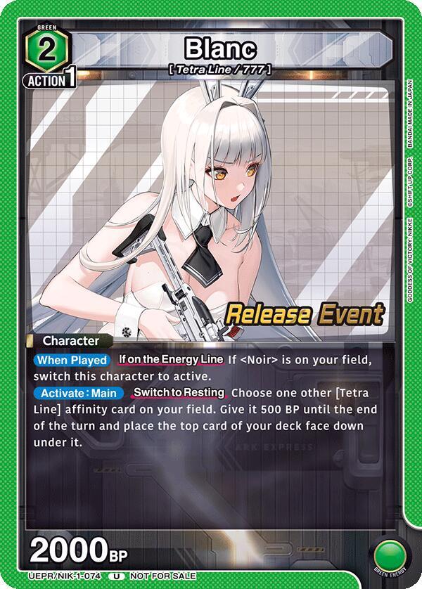 Blanc (UEPR/NIK-1-074) [UE14BT: GODDESS OF VICTORY: NIKKE Release Event Cards]