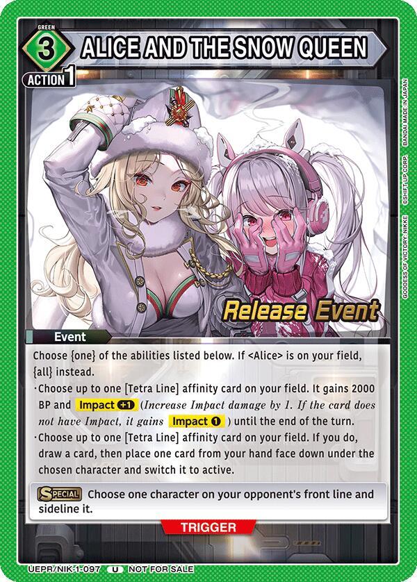 ALICE AND THE SNOW QUEEN (UEPR/NIK-1-097) [UE14BT: GODDESS OF VICTORY: NIKKE Release Event Cards]