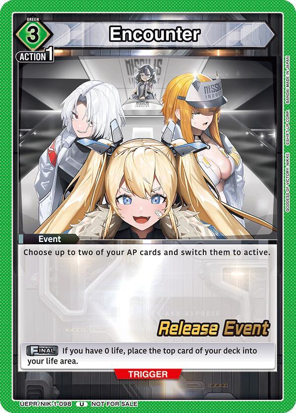 Encounter (098) (UEPR/NIK-1-098) [UE14BT: GODDESS OF VICTORY: NIKKE Release Event Cards]