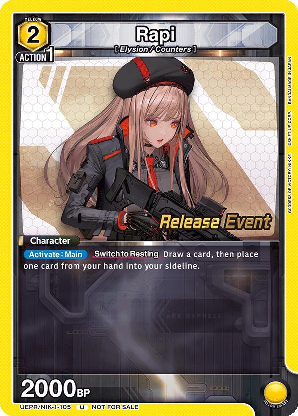 Rapi (105) (UEPR/NIK-1-105) [UE14BT: GODDESS OF VICTORY: NIKKE Release Event Cards]