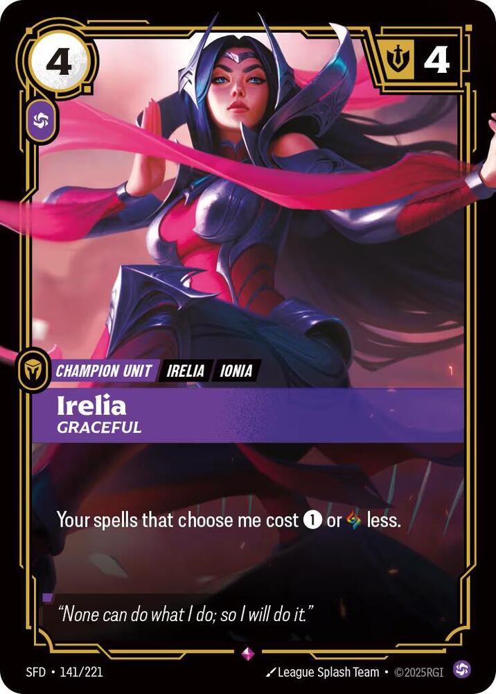 Irelia, Graceful (141/221) [Spiritforged]