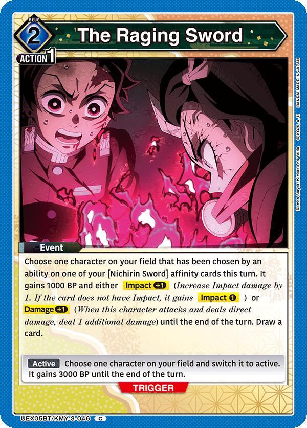 The Raging Sword (UEX05BT/KMY-3-046) [UEX05BT: Demon Slayer: Kimetsu no Yaiba Vol.2]
