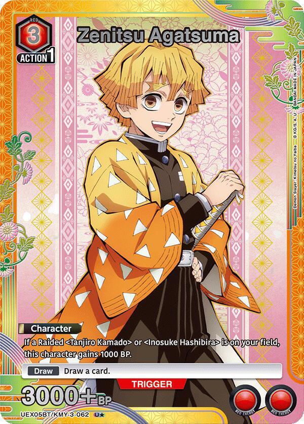 Zenitsu Agatsuma (U*) (UEX05BT/KMY-3-062) [UEX05BT: Demon Slayer: Kimetsu no Yaiba Vol.2]