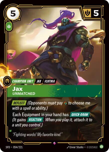 Jax, Unmatched (054/221) [Spiritforged]