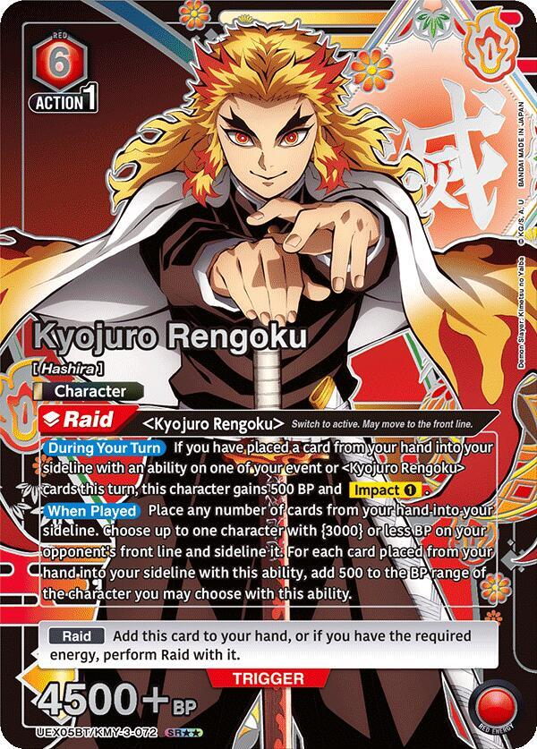 Kyojuro Rengoku (072) (SR**) (UEX05BT/KMY-3-072) [UEX05BT: Demon Slayer: Kimetsu no Yaiba Vol.2]