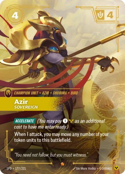 Azir - Sovereign (177/221) [Spiritforged]