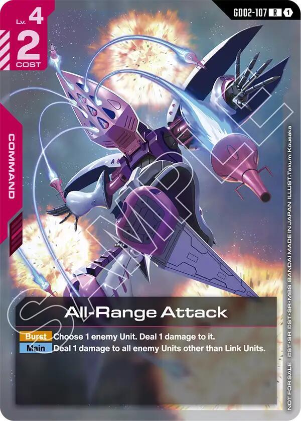 All-Range Attack (Newtype Challenge 2025 Mission 3) (GD02-107) [Gundam Promotional Cards]