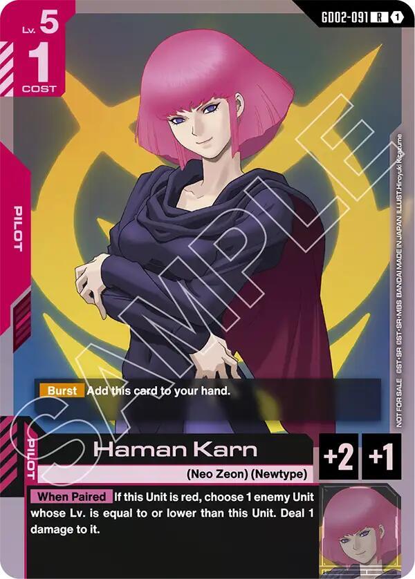Haman Karn (GD02-091) [Gundam Promotional Cards]