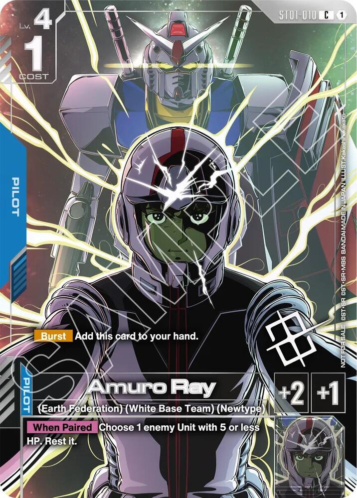 Amuro Ray (Regional Championship) (ST01-010) [Gundam Promotional Cards]