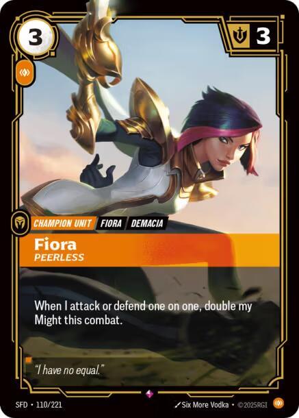 Fiora, Peerless (110/221) [Spiritforged]