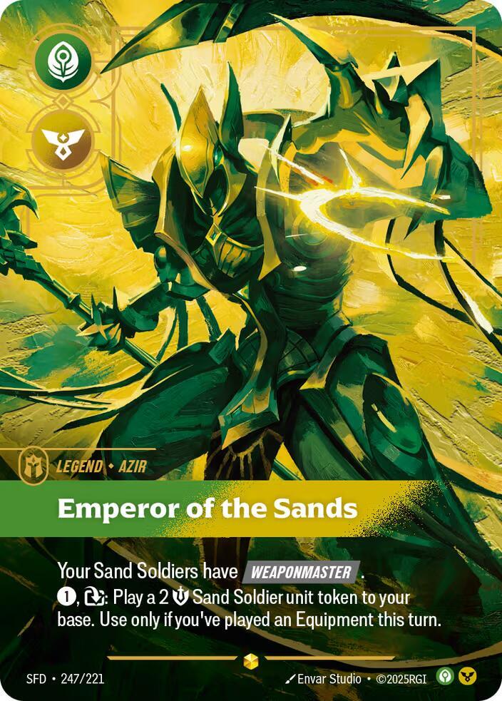 Azir, Emperor of the Sands (Overnumbered) (247/221) [Spiritforged]