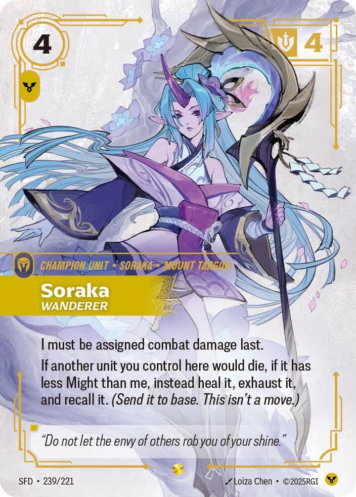 Soraka, Wanderer (Overnumbered) (239/221) [Spiritforged]