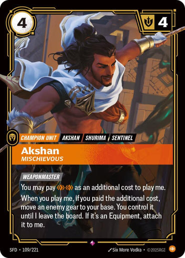 Akshan, Mischievous (109/221) [Spiritforged]