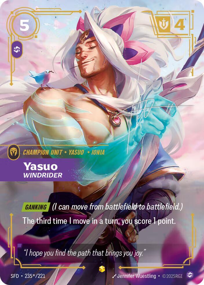 Yasuo - Windrider (Signature) (235*/221) [Spiritforged]