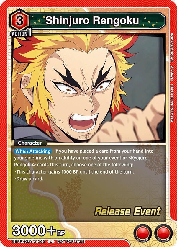 Shinjuro Rengoku (UEPR/KMY-3-066) [UEX05BT: Demon Slayer: Kimetsu no Yaiba Vol.2 Release Event Cards]