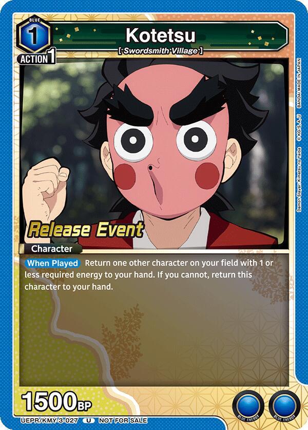 Kotetsu (UEPR/KMY-3-027) [UEX05BT: Demon Slayer: Kimetsu no Yaiba Vol.2 Release Event Cards]