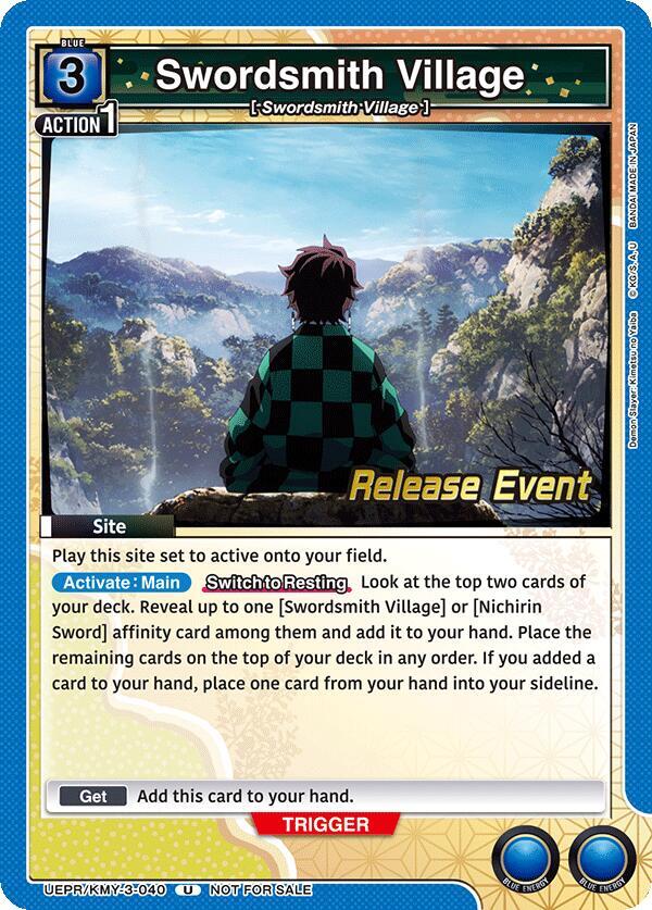 Swordsmith Village (UEPR/KMY-3-040) [UEX05BT: Demon Slayer: Kimetsu no Yaiba Vol.2 Release Event Cards]