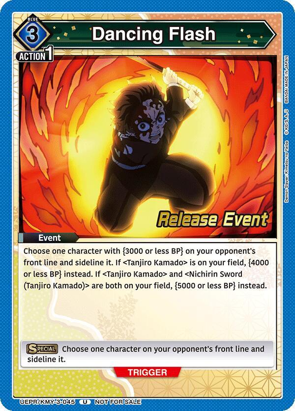 Dancing Flash (UEPR/KMY-3-045) [UEX05BT: Demon Slayer: Kimetsu no Yaiba Vol.2 Release Event Cards]