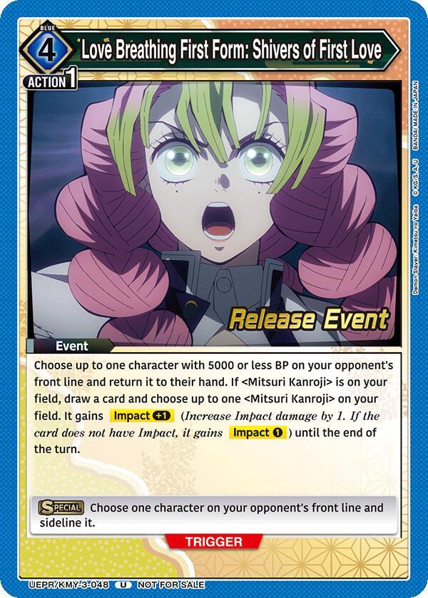 Love Breathing First Form: Shivers of First Love (UEPR/KMY-3-048) [UEX05BT: Demon Slayer: Kimetsu no Yaiba Vol.2 Release Event Cards]