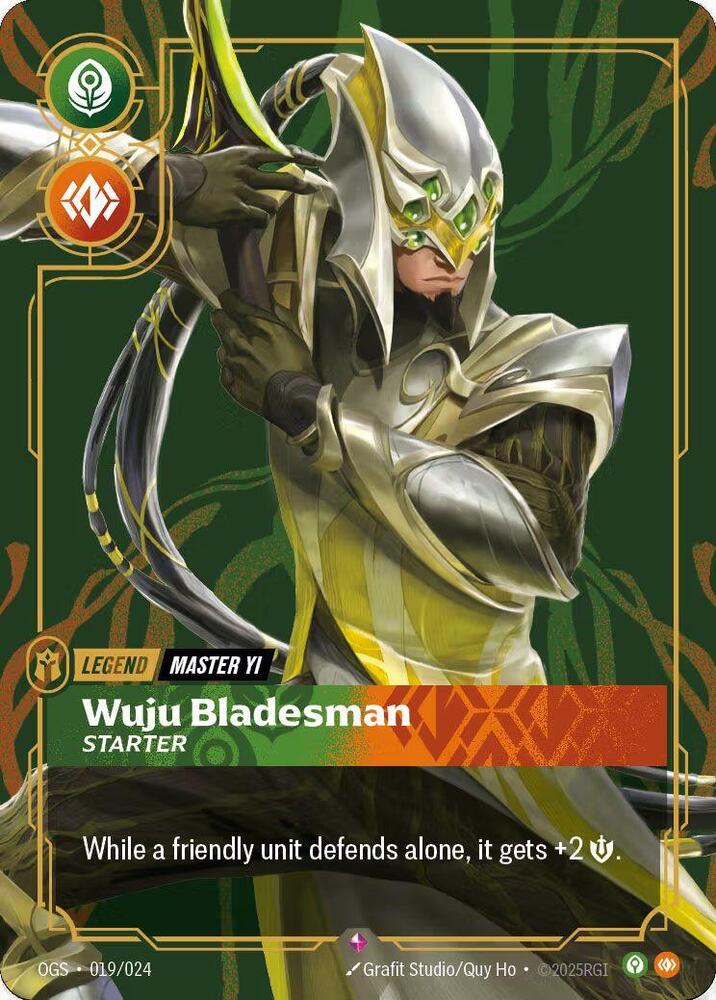 Master Yi - Wuju Bladesman (Metal) (Best Of) (019/024) [Riftbound Organized Play Promotional Cards]