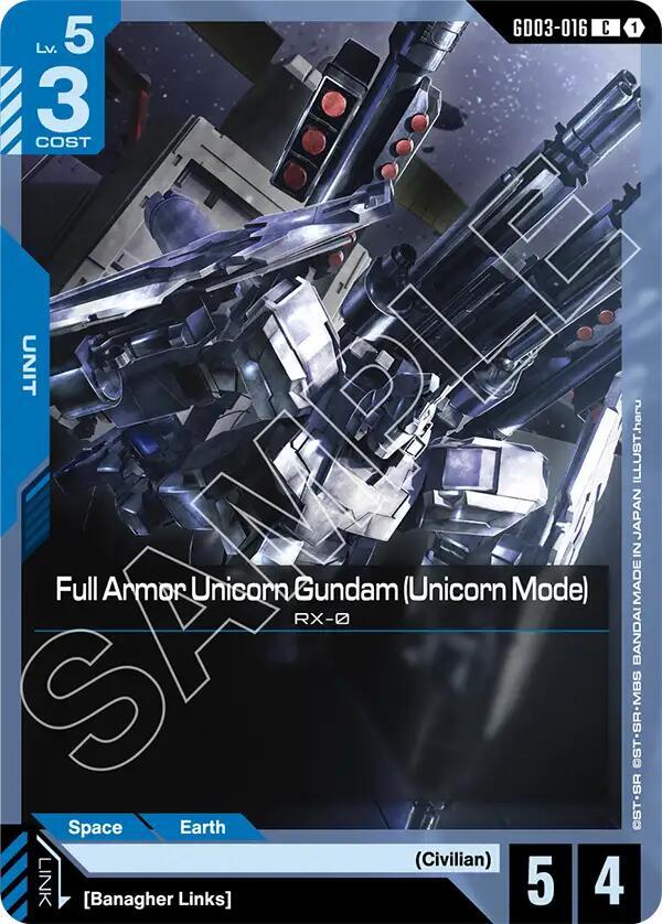 Full Armor Unicorn Gundam (Unicorn Mode) (GD03-016) [Steel Requiem]