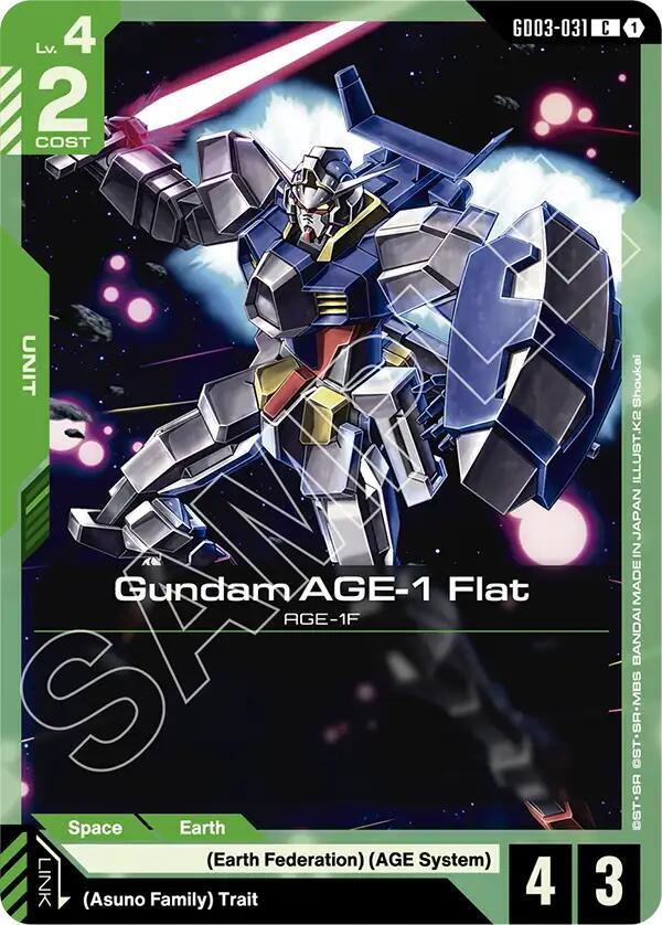 Gundam AGE-1 Flat (GD03-031) [Steel Requiem]
