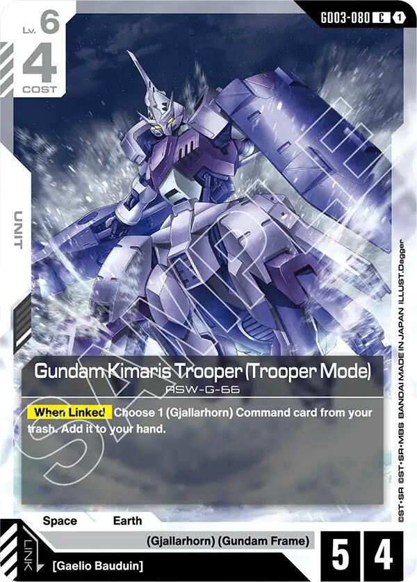 Gundam Kimaris Trooper (Trooper Mode) (GD03-080) [Steel Requiem]