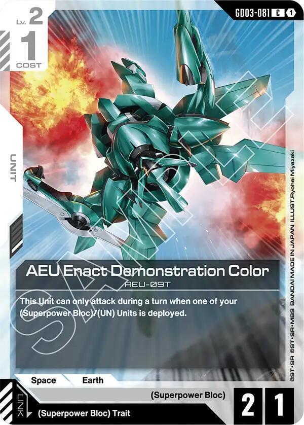 AEU Enact Demonstration Color (GD03-081) [Steel Requiem]
