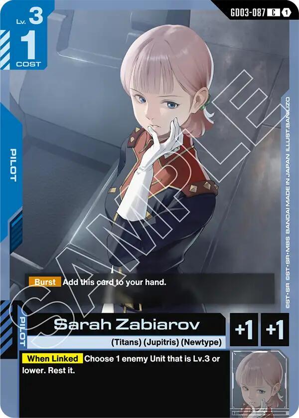 Sarah Zabiarov (GD03-087) [Steel Requiem]