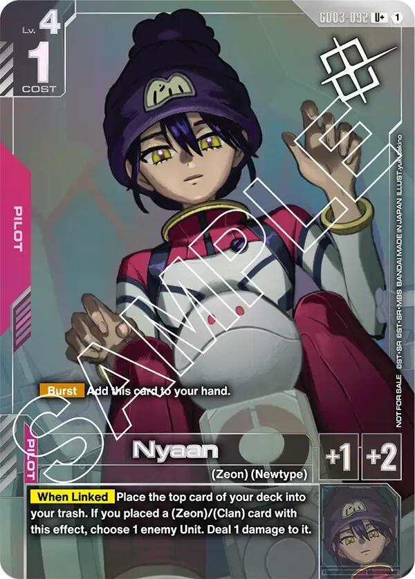 Nyaan (Store Tournament Winner Pack 03) (GD03-092) [Gundam Promotional Cards]