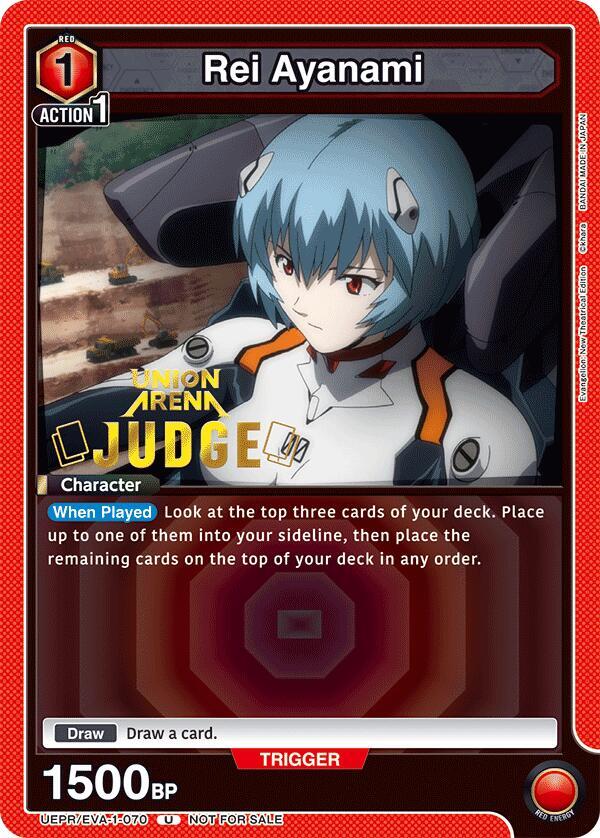 Rei Ayanami (Judge Pack) (UEPR/EVA-1-070) [Union Arena Promotion Cards]