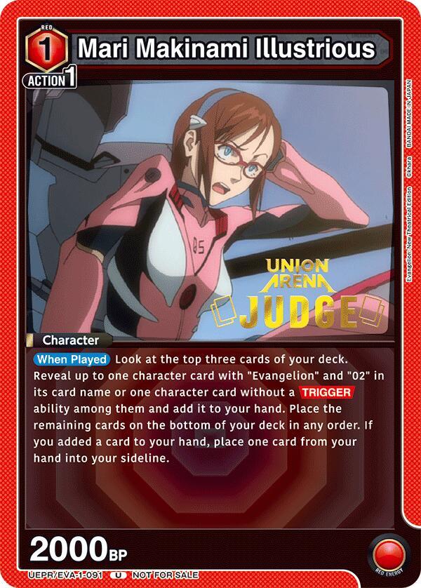 Mari Makinami Illustrious (Judge Pack) (UEPR/EVA-1-091) [Union Arena Promotion Cards]