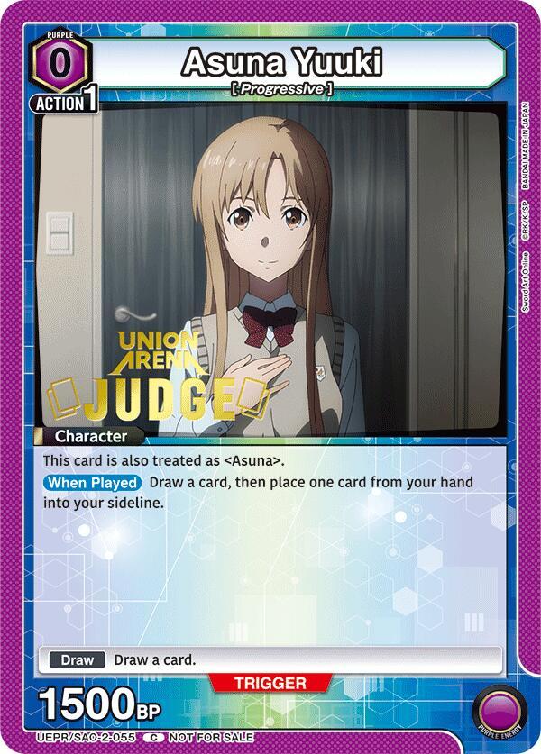 Asuna Yuuki (Judge Pack) (UEPR/SAO-2-055) [Union Arena Promotion Cards]