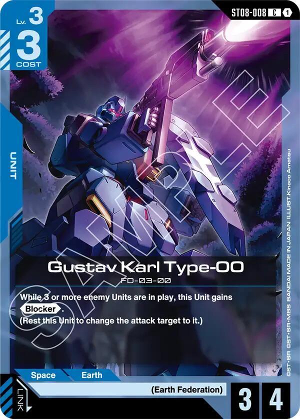 Gustav Karl Type-00 (ST08-008) [Starter Deck 08: Flash of Radiance]
