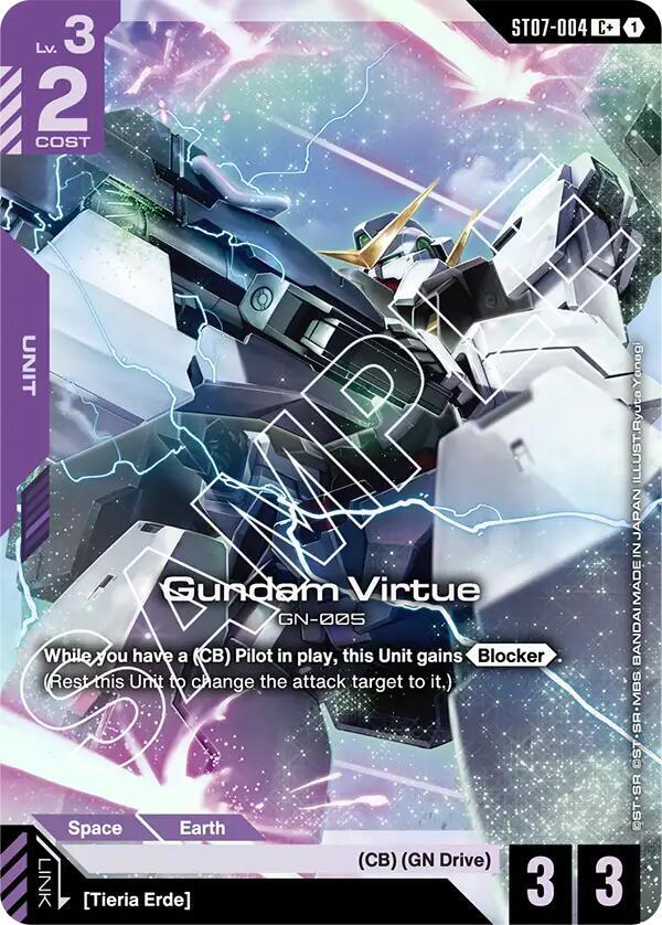 Gundam Virtue (ST07-004) (C+) (ST07-004) [Starter Deck 07: Celestial Drive]
