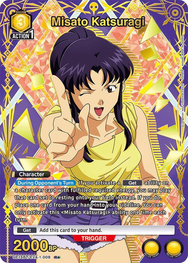 Misato Katsuragi (008) (R*) (UE15BT/EVA-1-008) [UE15BT: Evangelion: New Theatrical Edition]